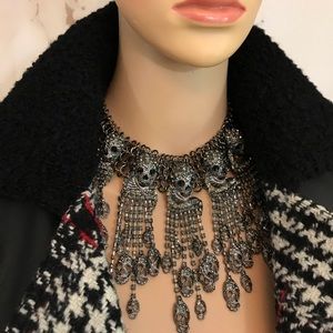 Anna Bell Skull Head Statement Necklace